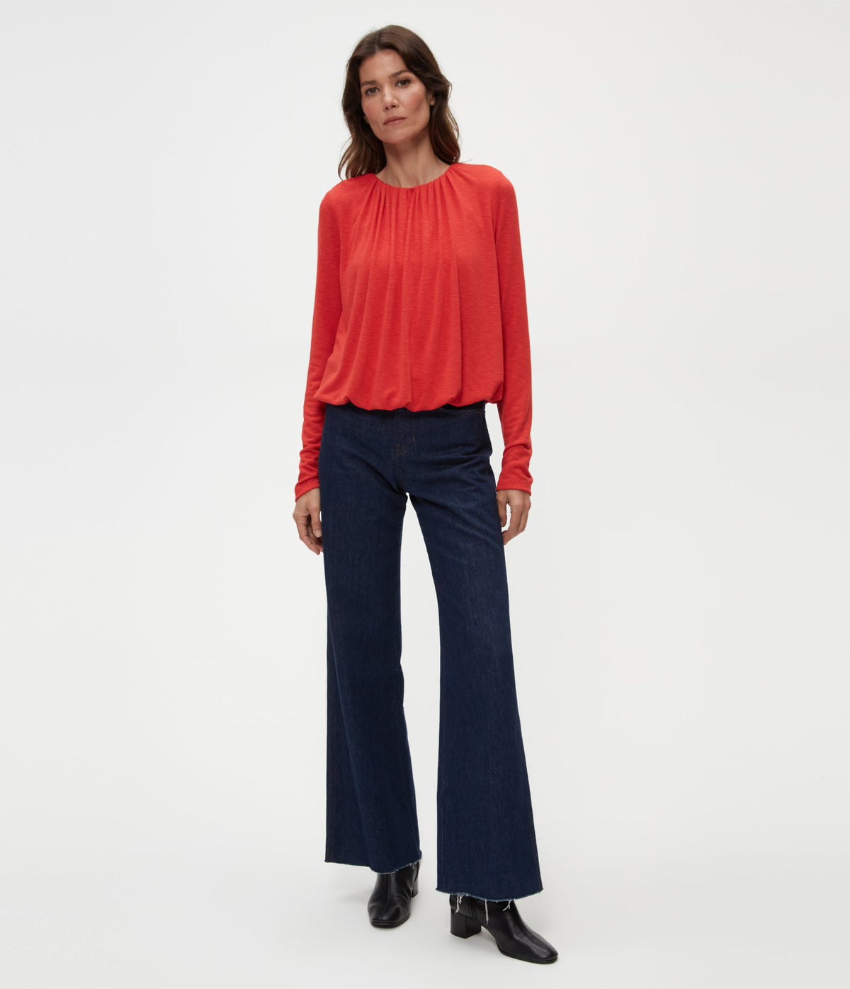 Sona Long Sleeve Bubble Top