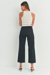 Wide Leg Denim Trouser