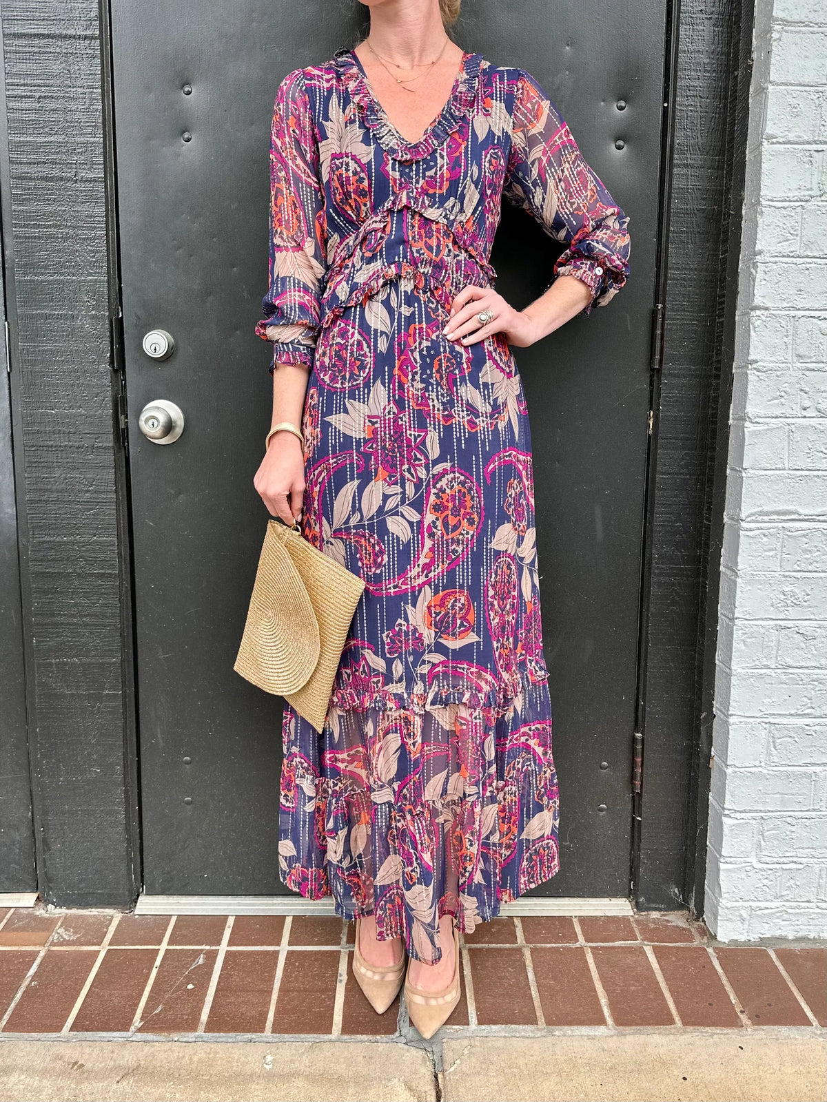 Mallory Maxi Long Sleeve Dress