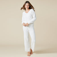 Softies Solid Marshmallow V-Neck Lounge Set