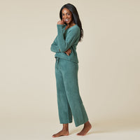 Softies Solid Marshmallow V-Neck Lounge Set