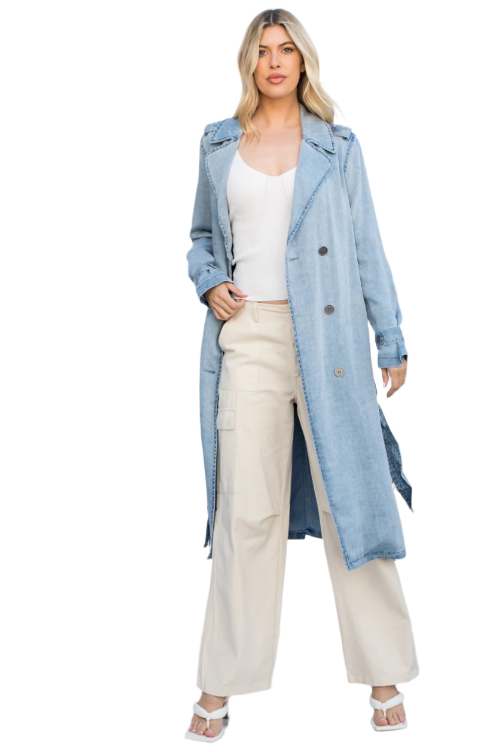 Tencel Denim Trench