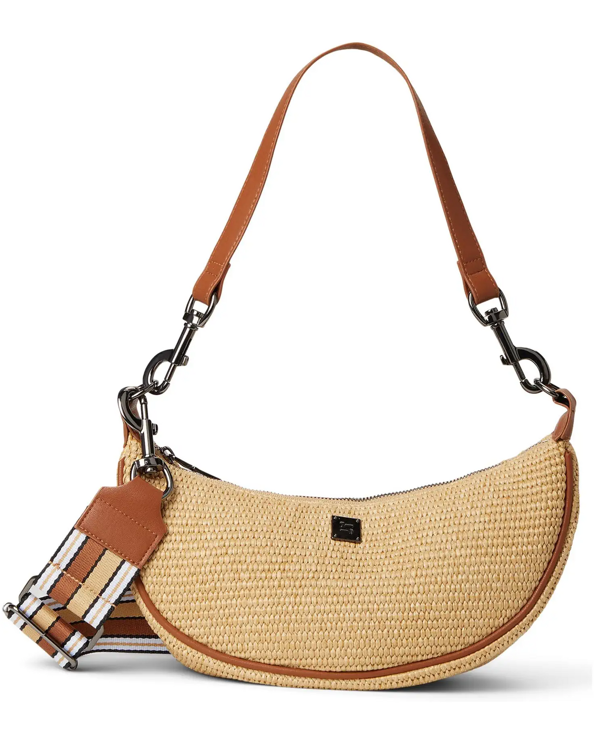 Moonlighting Raffia Crossbody