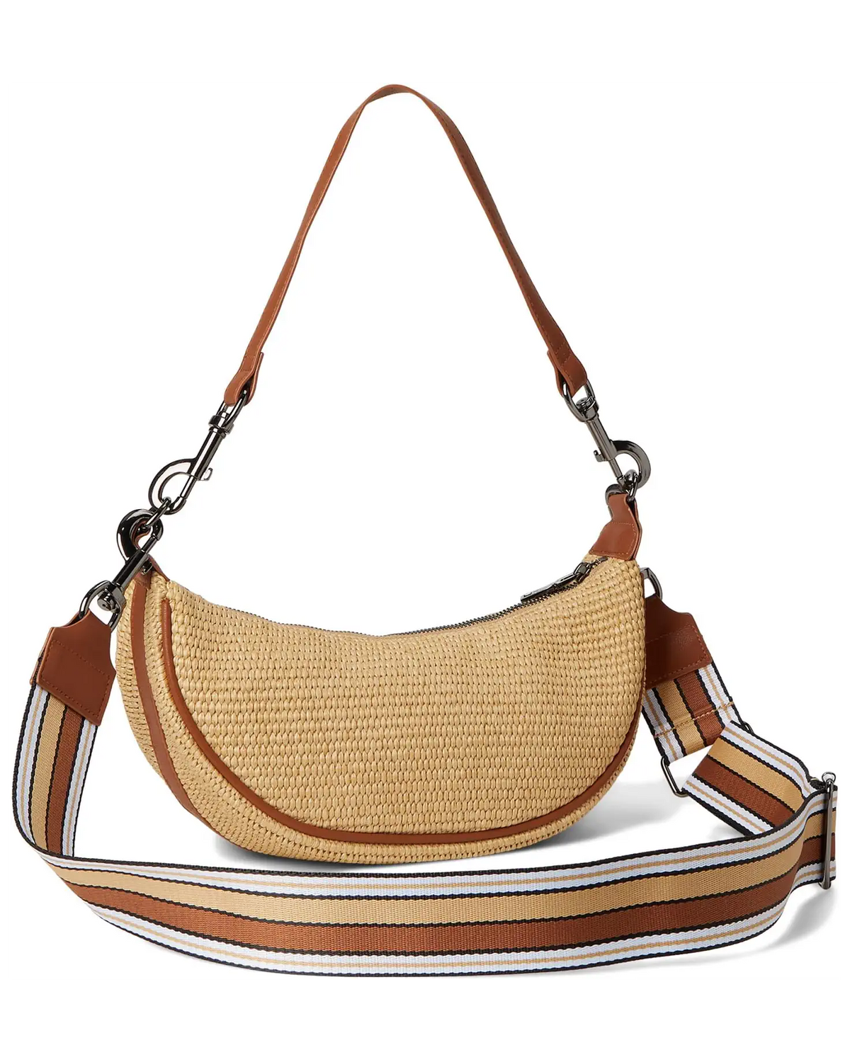 Moonlighting Raffia Crossbody