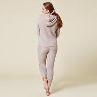 Solid Marshmallow Hoodie Lounge Set