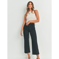 Wide Leg Denim Trouser