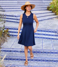 Sleeveless Fit And Flare Dress