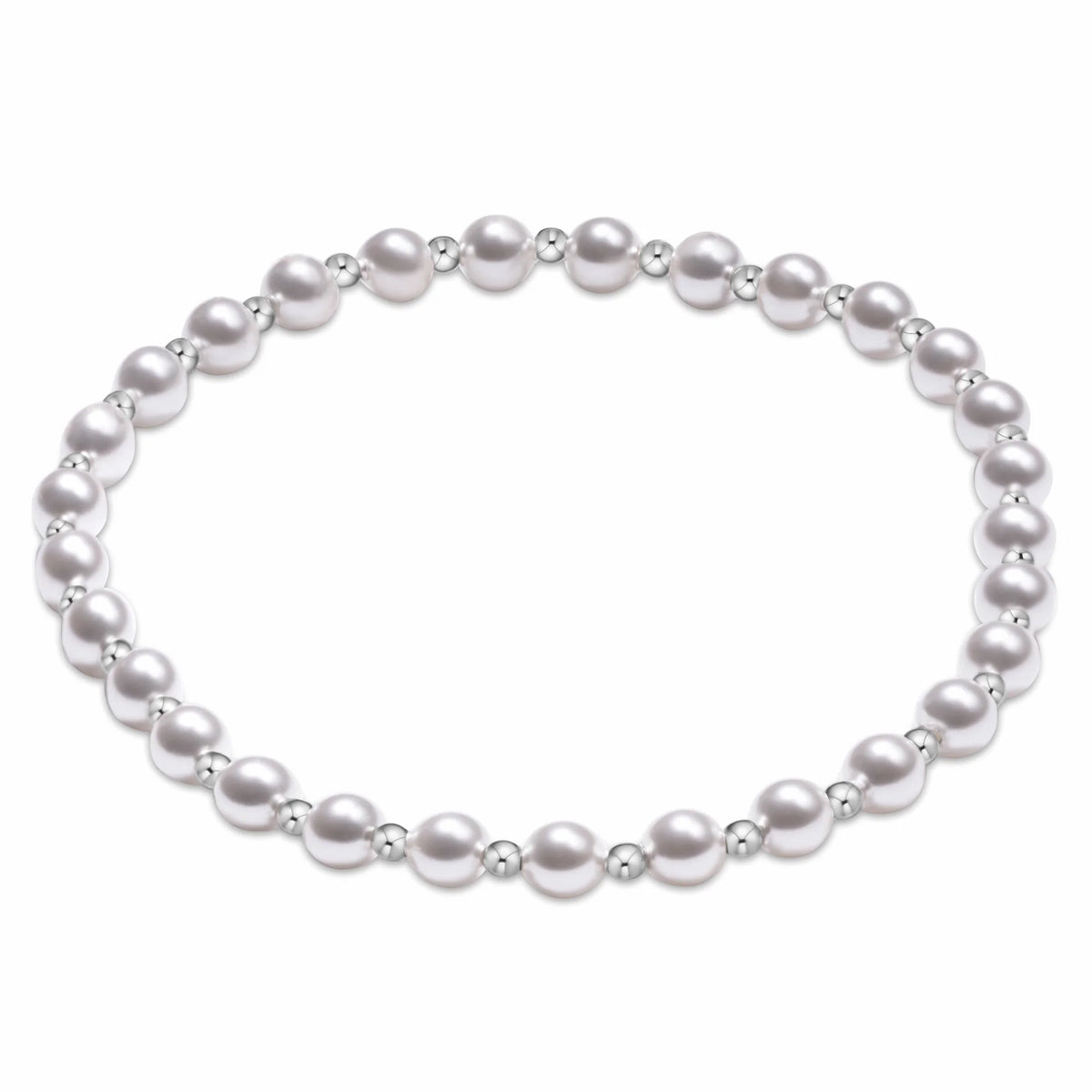 Grateful Pearl 4mm Sterling Bracelet.