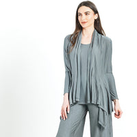 Ultra Soft Pleated Cardigan & Tank