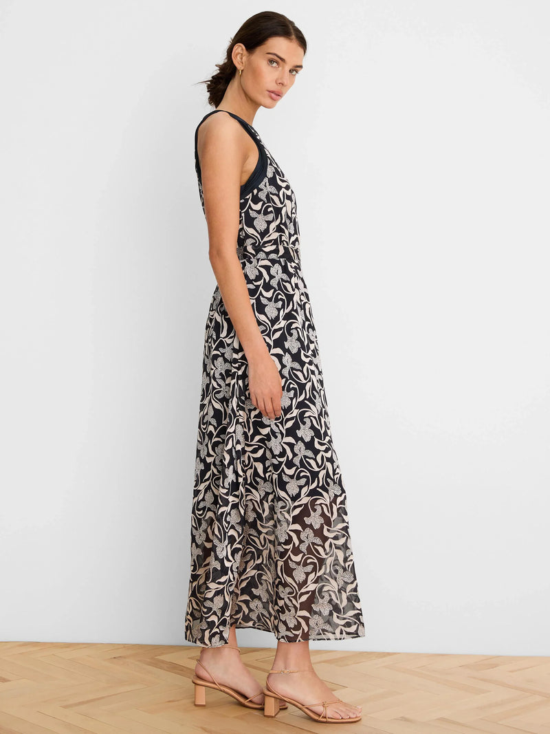 FLORAL BURNOUT BECCA DRESS S26