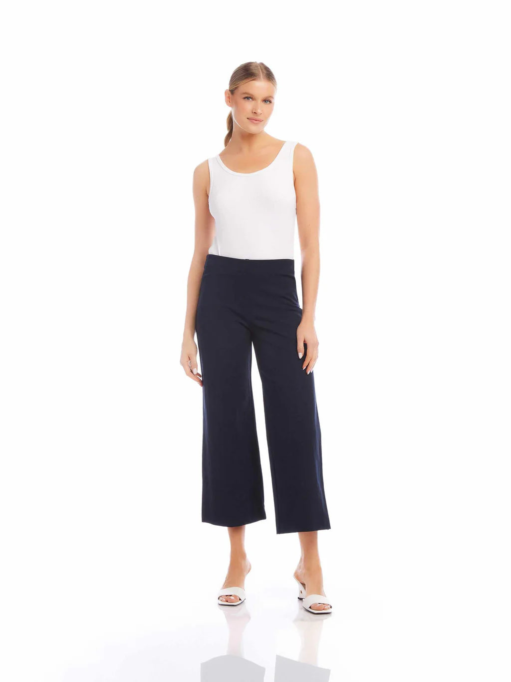 Wide-Leg Cropped Pants S26