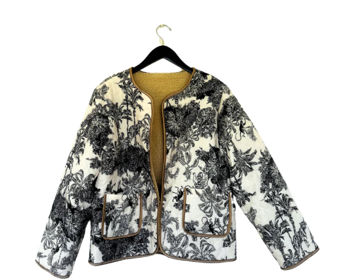 Amaryllis- Quilted Reversible Jacket
