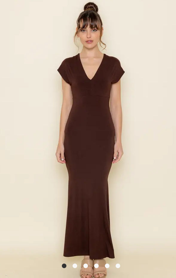 Deep Vneck Mermaid Dress