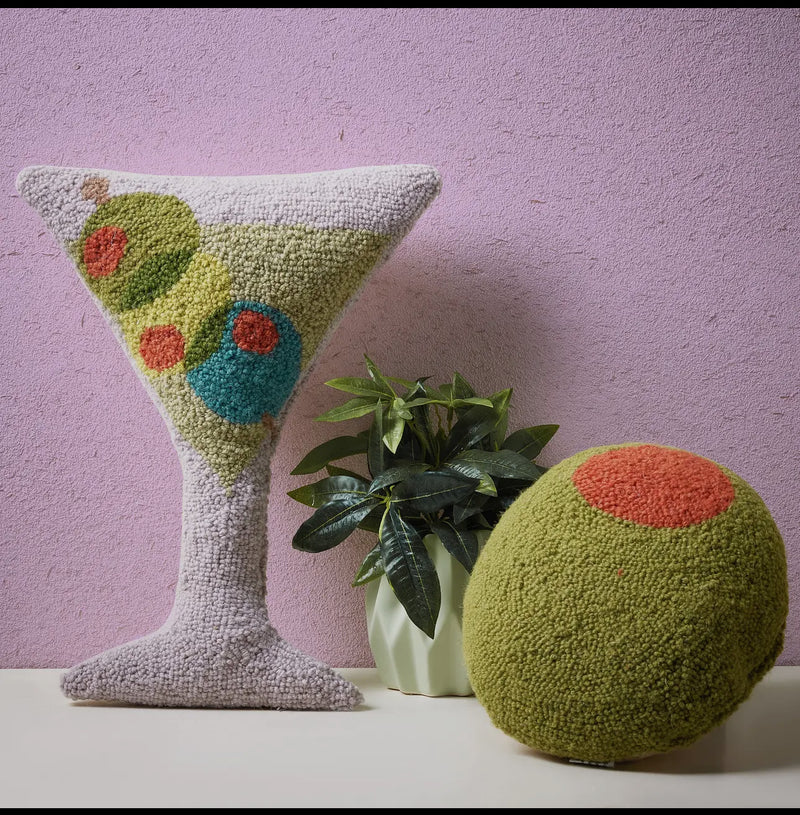 Olive Shaped Hook Pillow
