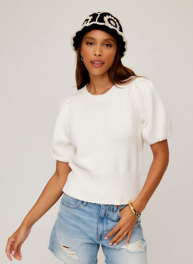 Harvey Pleated Sleeve Sweater