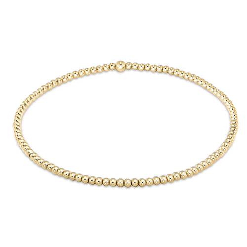 Classic Gold 2mm Bead Bangle