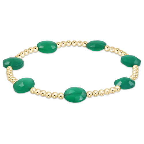 Admire 3mm Gold Bracelet W/ Gemstone