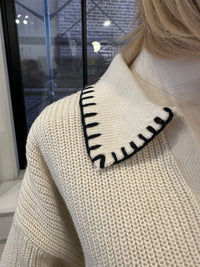 Whip Stitch Polo Sweater