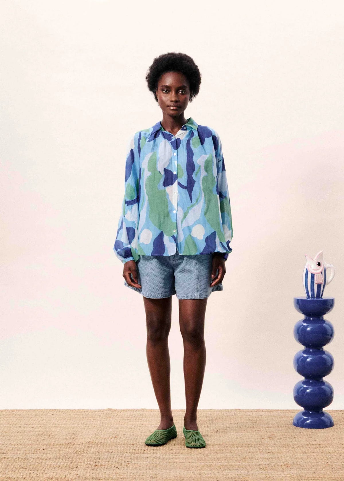 BERING NENUFAR BLUE SHIRT S26