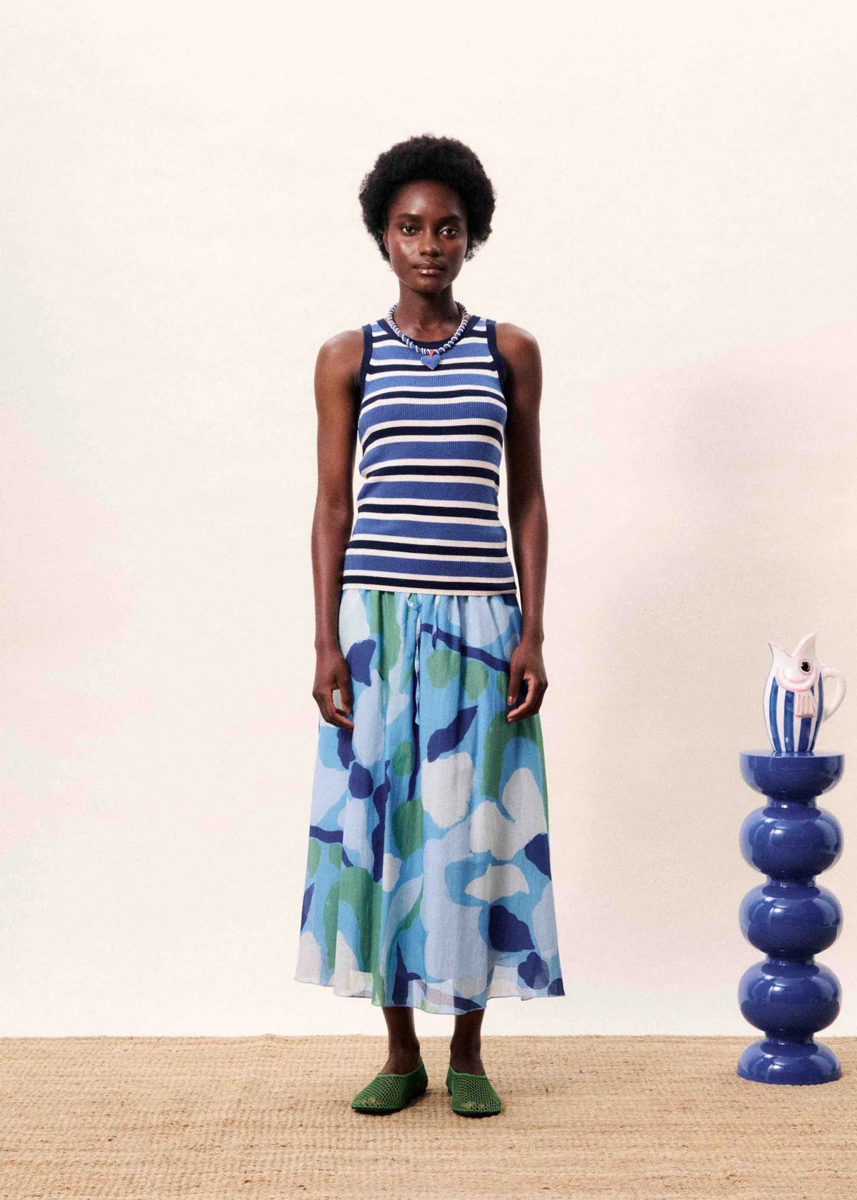 SARGASSO SKIRT BLUE WATER LILY S26