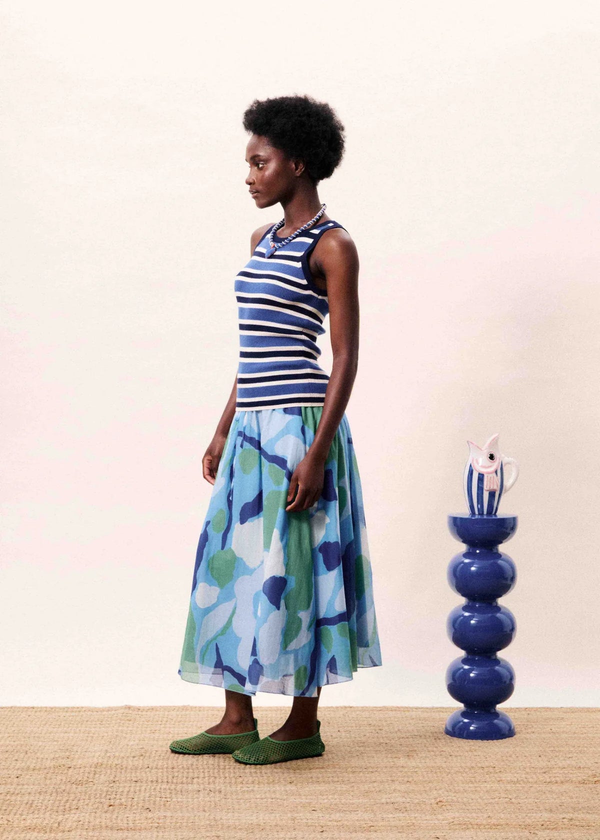 SARGASSO SKIRT BLUE WATER LILY S26