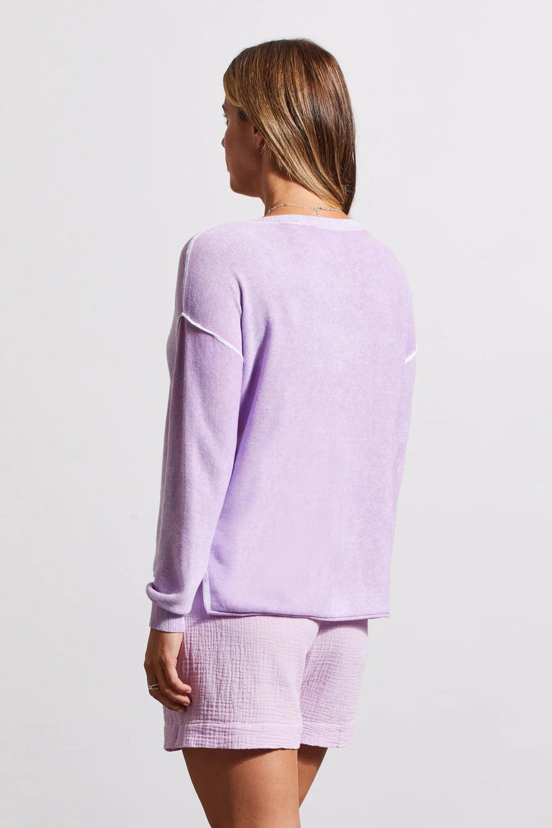 Lightweight Cotton V Neck Sweater