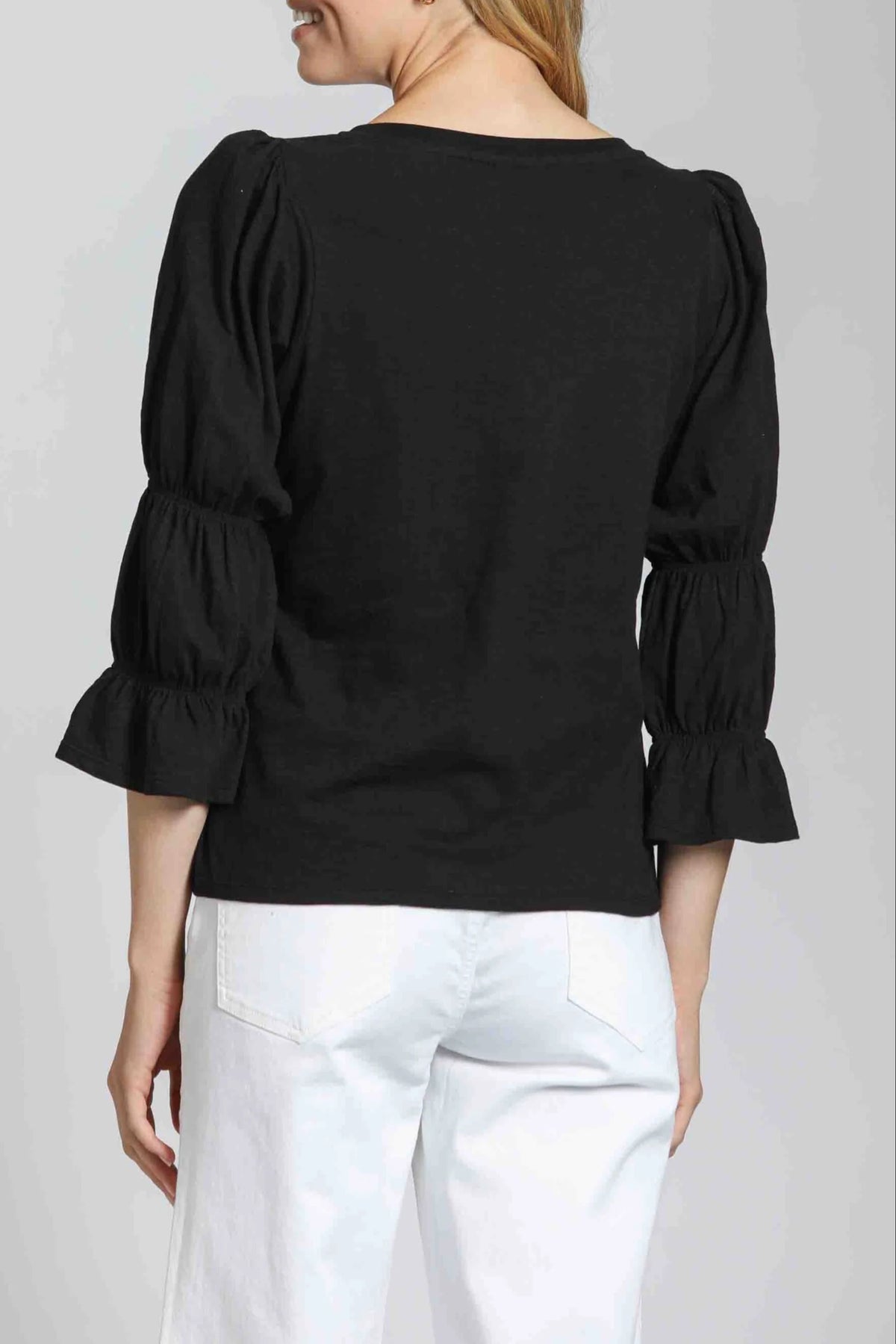 V-Neck Top with Ren Sleeve