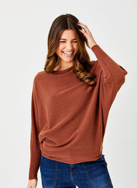 Lincoln Slack Neck Batwing Sweater