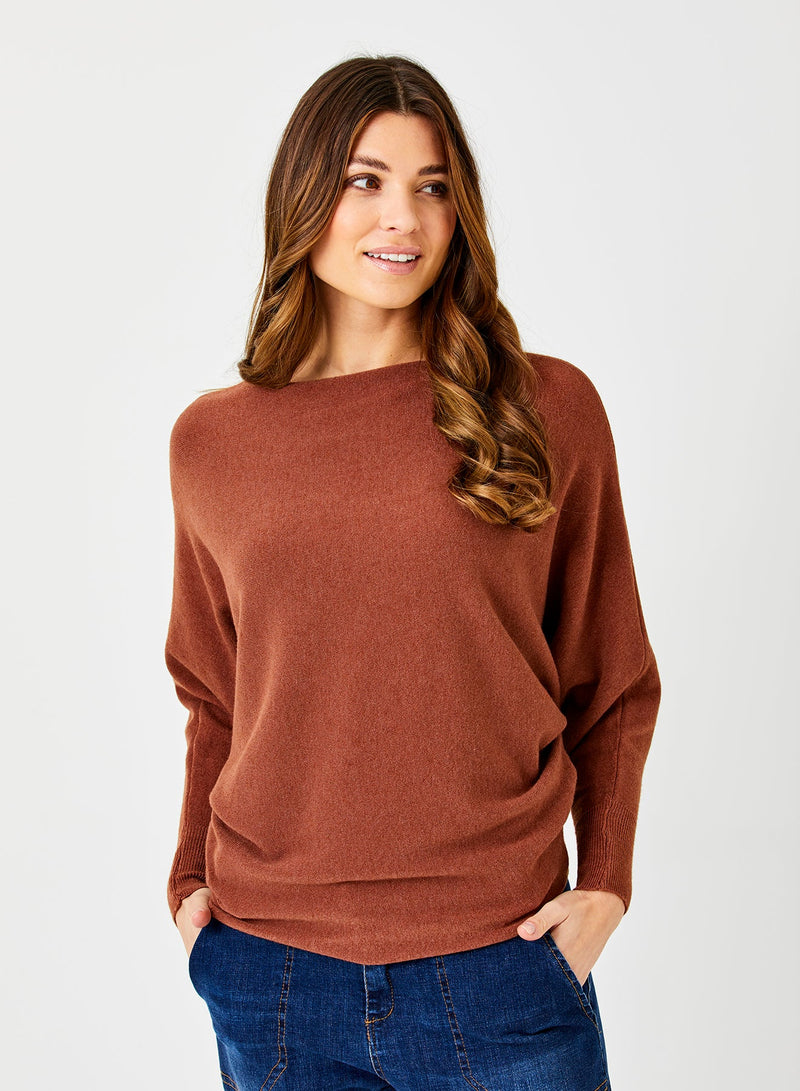 Lincoln Slack Neck Batwing Sweater