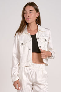 Cropped Ira Button Jacket