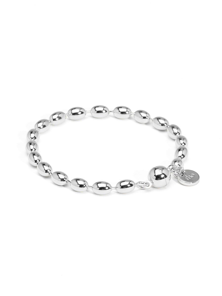 Metal Beaded Magnetic Closure Bracelet