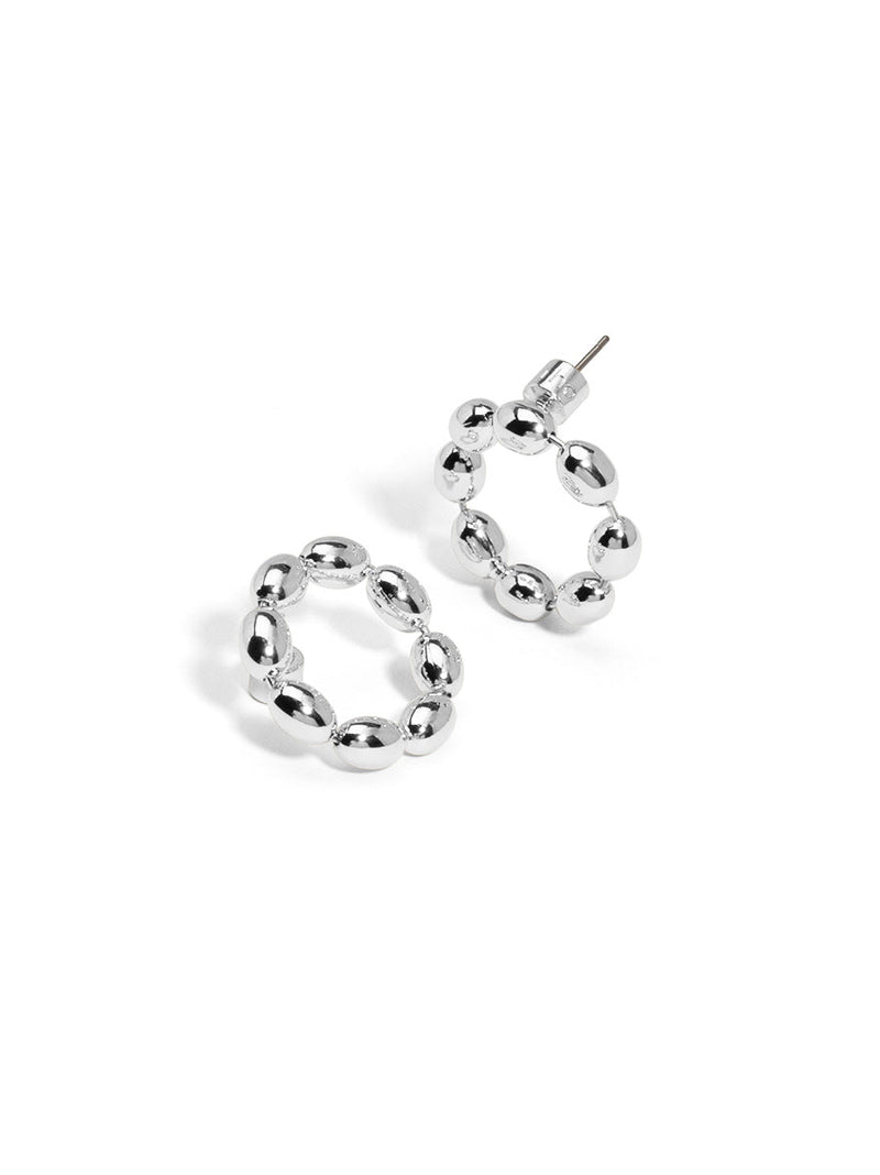 Front Facing Beaded Circle Drop Earring