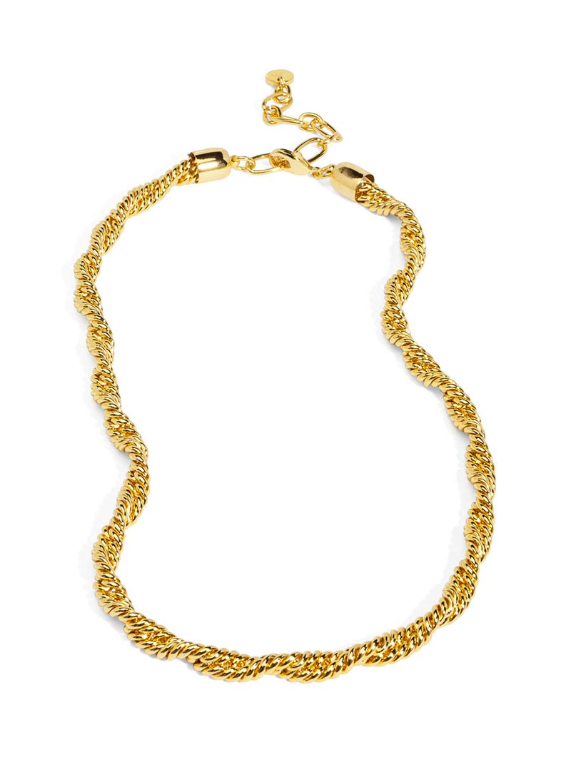 Collar Necklace With Braided Twist
