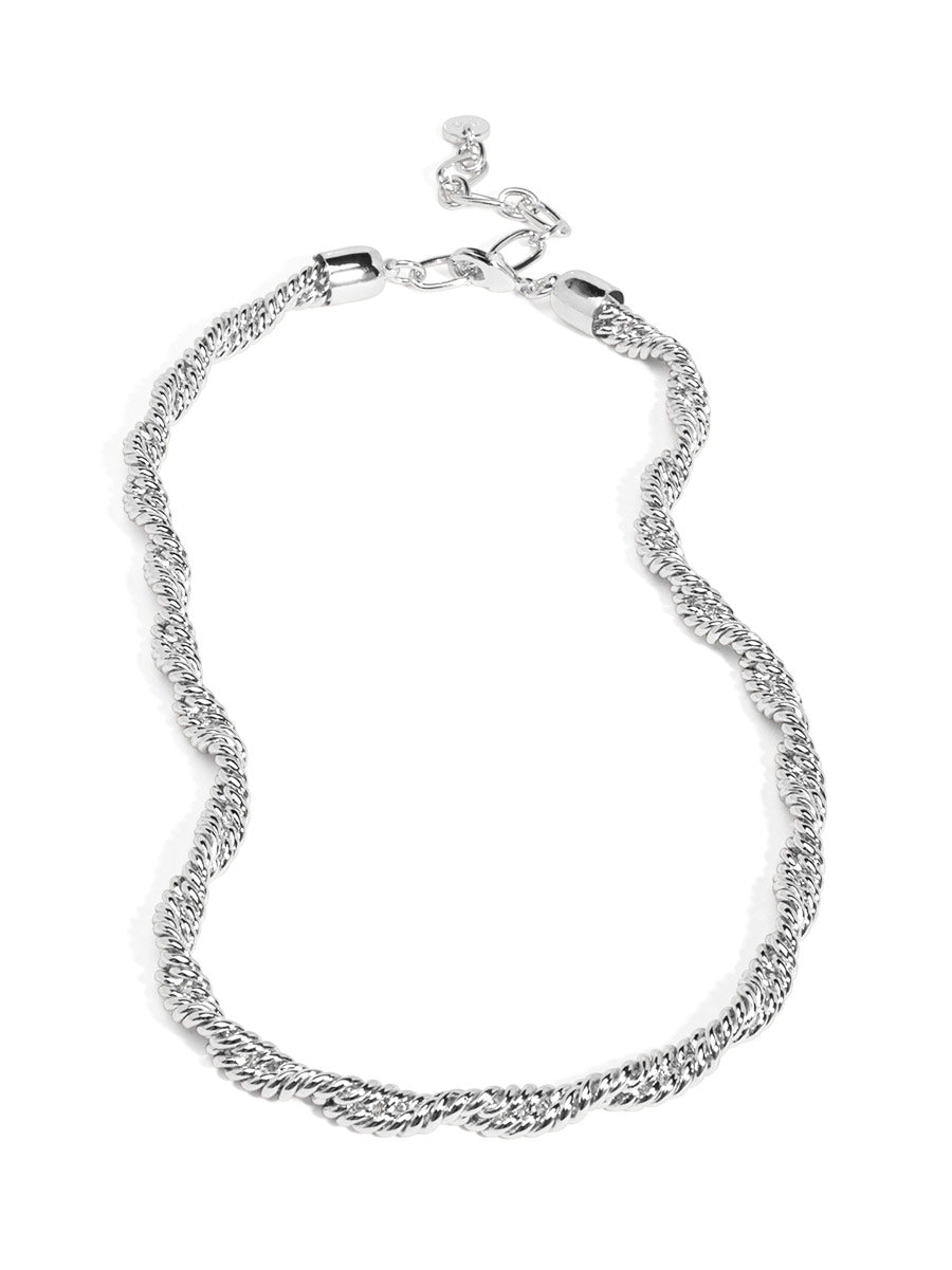Collar Necklace With Braided Twist