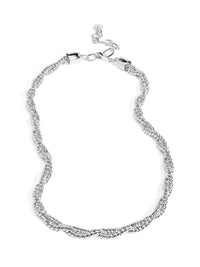 Collar Necklace With Braided Twist