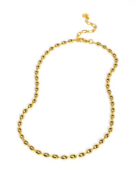 Metal Beaded Collar Necklace