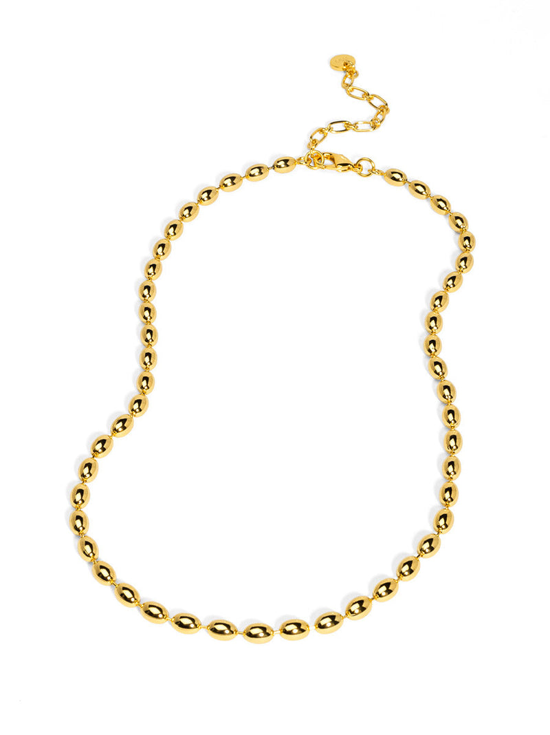 Metal Beaded Collar Necklace