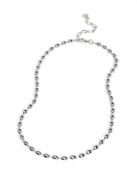 Metal Beaded Collar Necklace