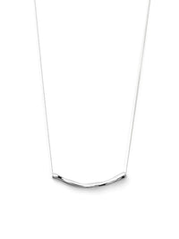 Curved Bar Pendant Necklace