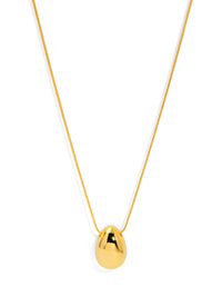Teardrop Charm Short Necklace