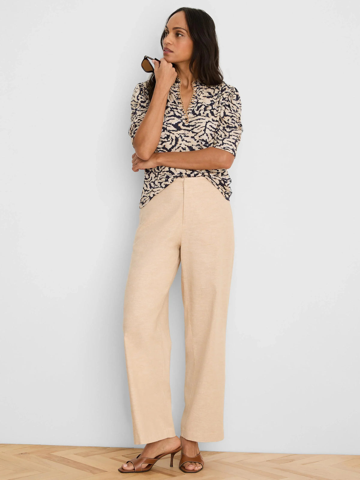 Contrast Swirl Top S26