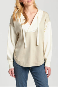 Color Block Hooded Sweatshirt