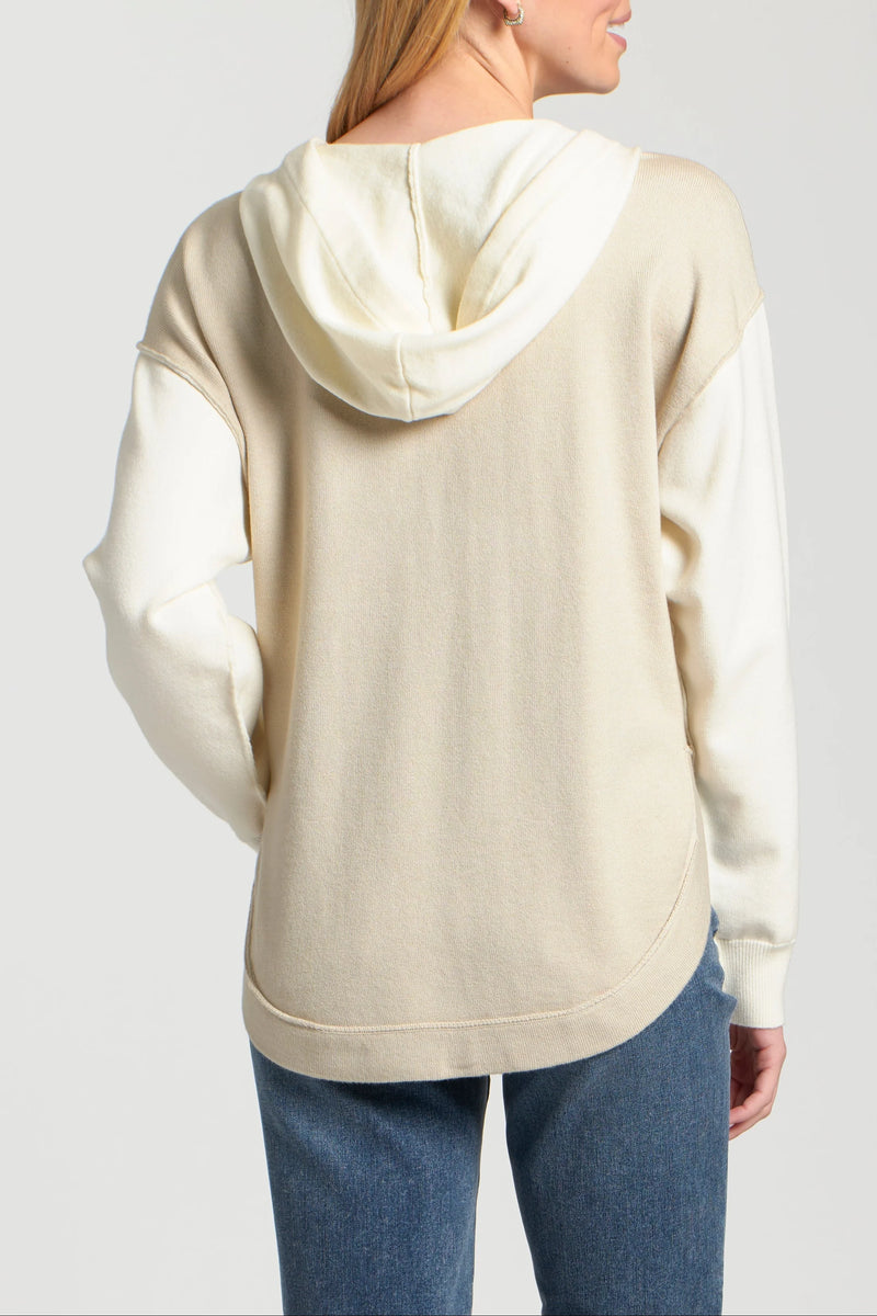 Color Block Hooded Sweatshirt