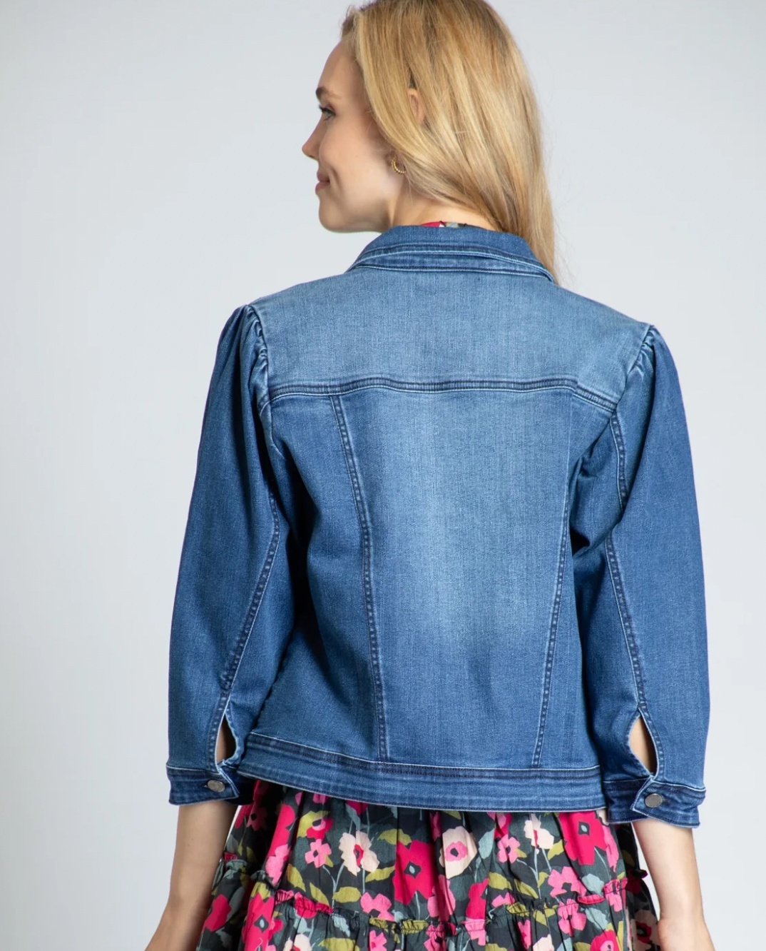 Puff Sleeve Jean Jacket