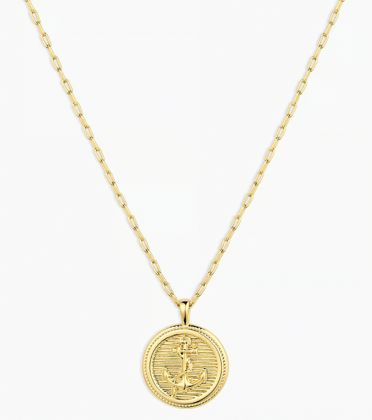 Anchor Coin Necklace