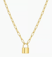 Kara Padlock Charm Necklace