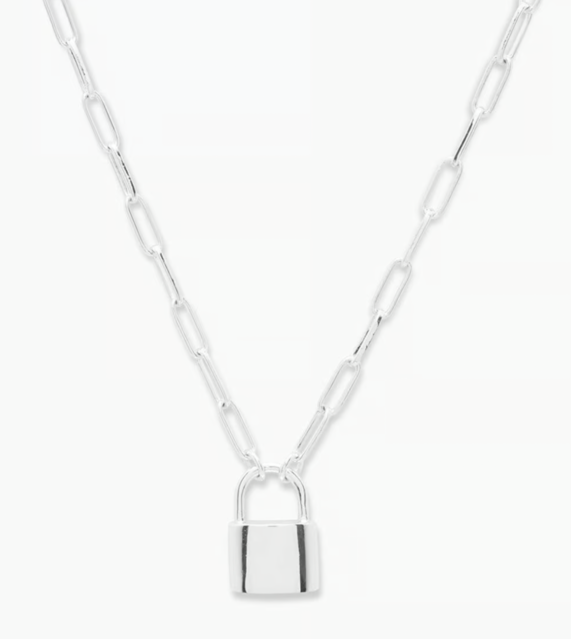 Kara Padlock Charm Necklace