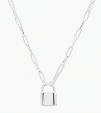 Kara Padlock Charm Necklace