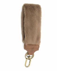 Faux Fur Wristlet Keychain