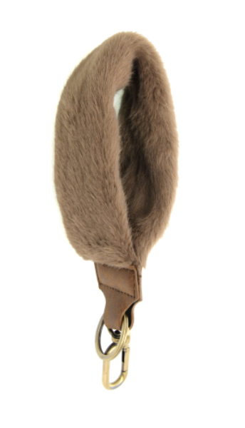 Faux Fur Wristlet Keychain